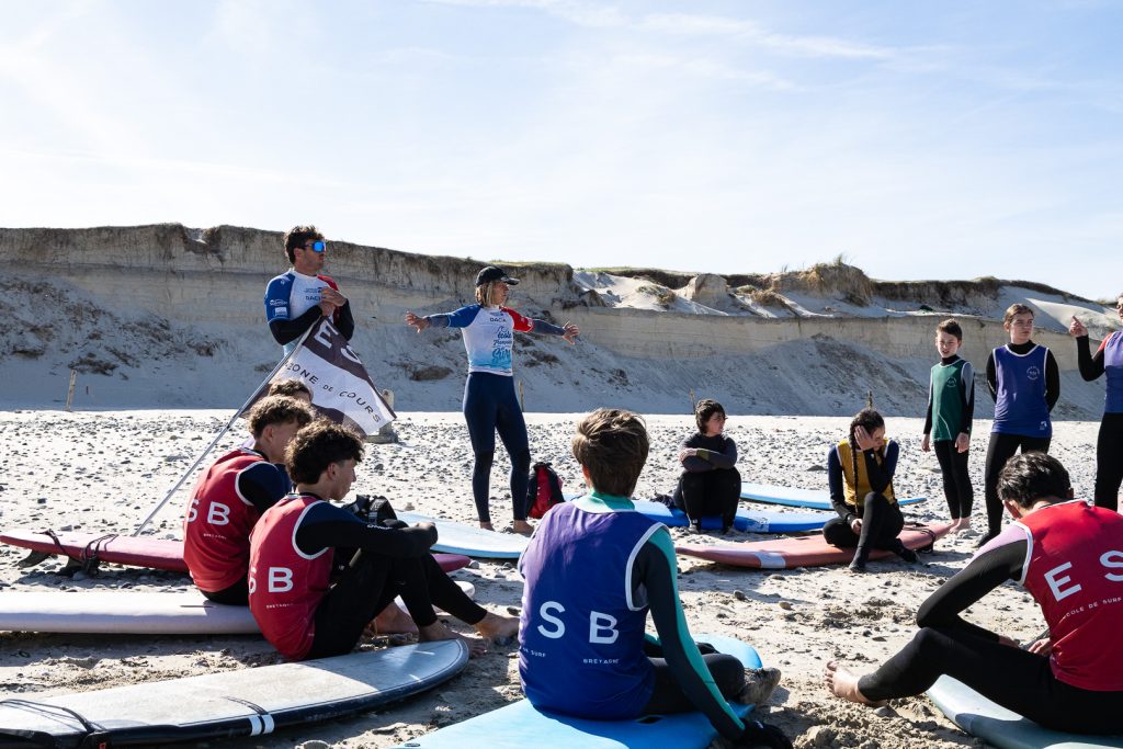 COURS DE SURF LA TORCHE JARDIN DES VAGUES
